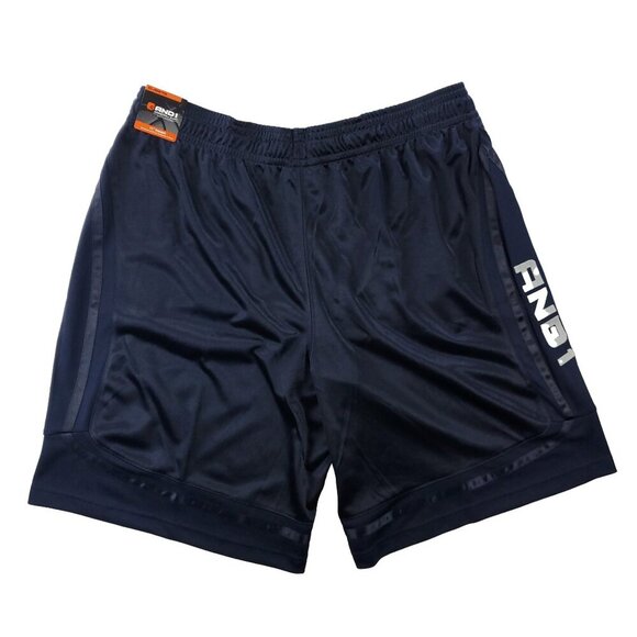 AND1 Basketball Shorts Core Mesh 11" Inseam Logo Navy Blue Baggy Men XL - Picture 2 of 10